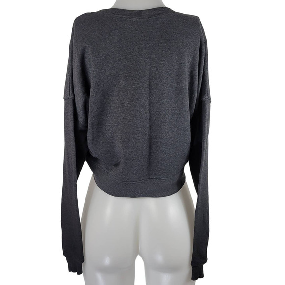 Disney Princess Winter Warm Athletic Gray Crop Sweatshirt S - Picture 3 of 5